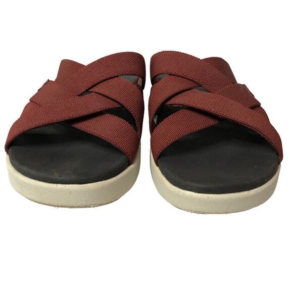 Keen Elle Slide  Sandals Fires Brick Size 10-10 1/2 - Picture 6 of 9